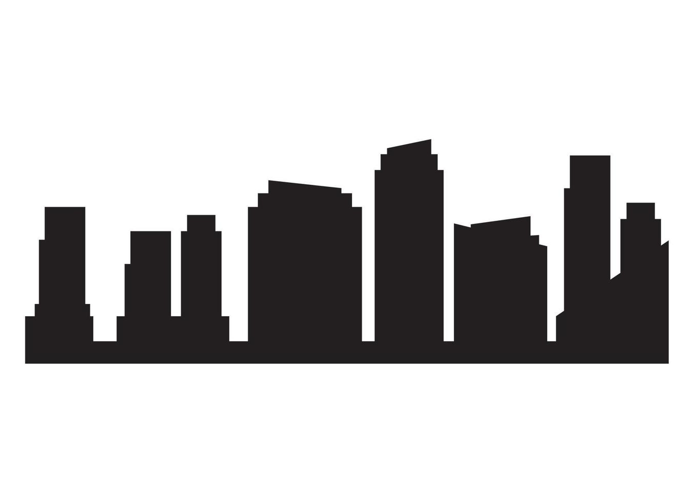 buildings cityscape silhouette vector