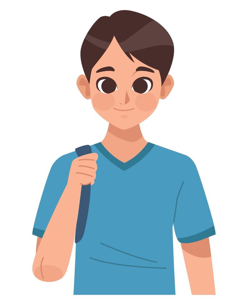 youth man standing vector