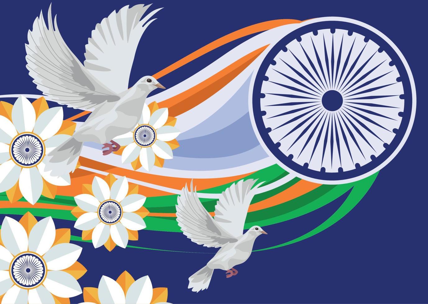 celebración del día de la independencia de la india vector