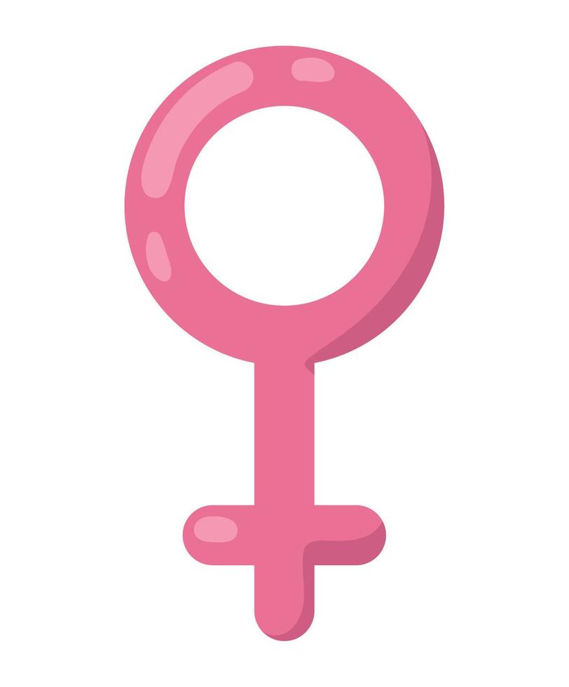 símbolo de género femenino vector