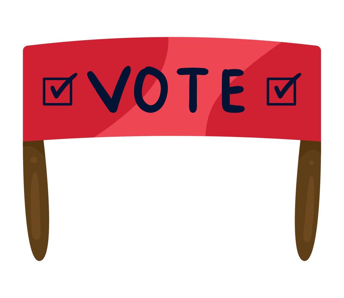 vote election banner vector