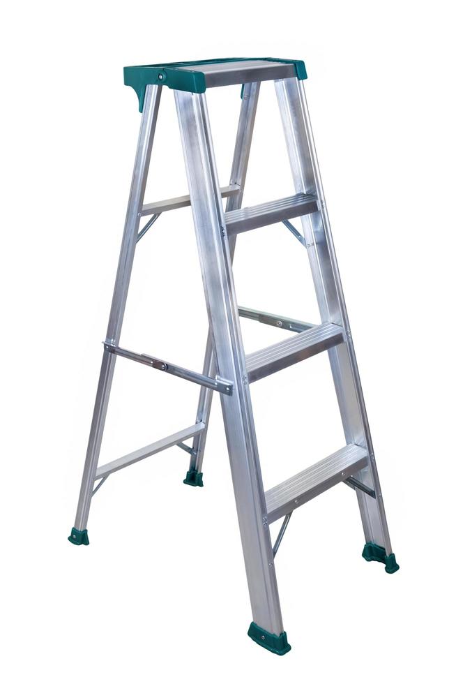 small ladder on white photo