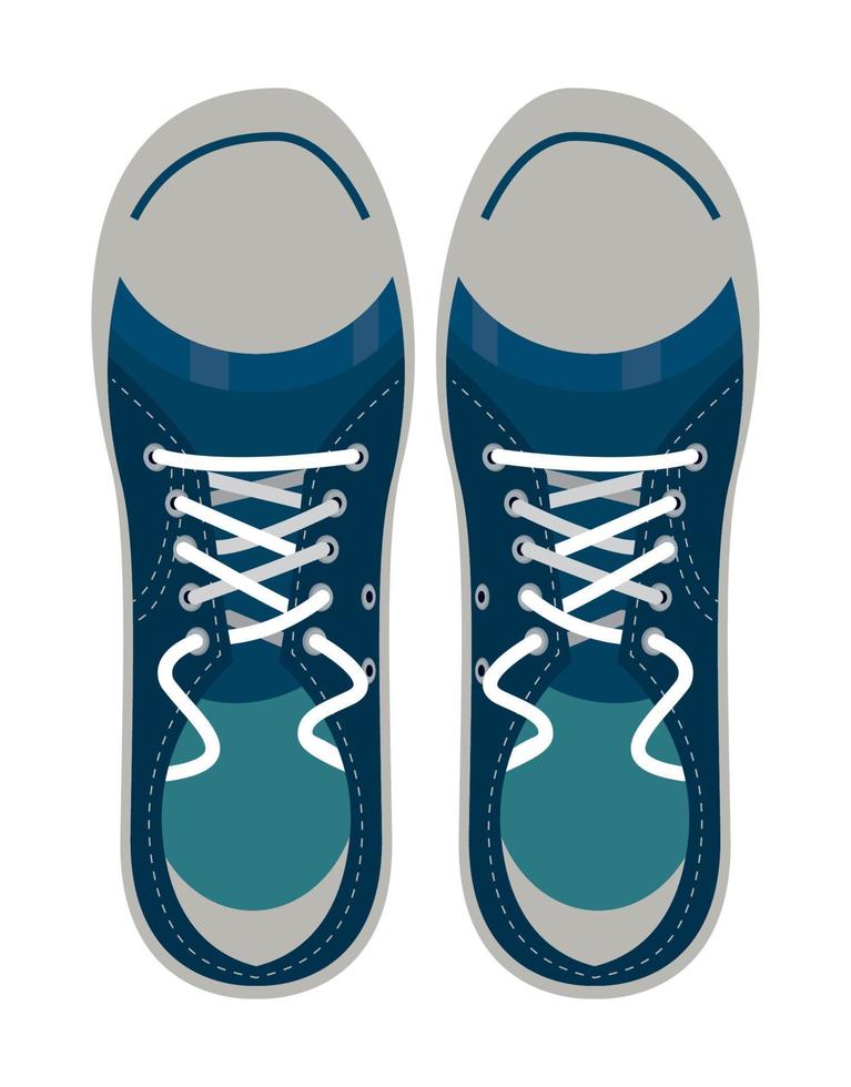 youth style shoes vector