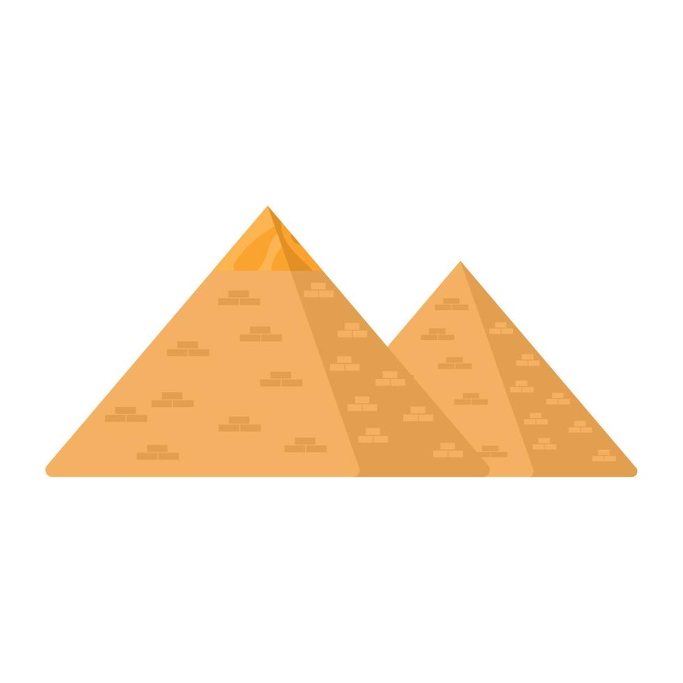 egyptian culture pyramids landmarks vector