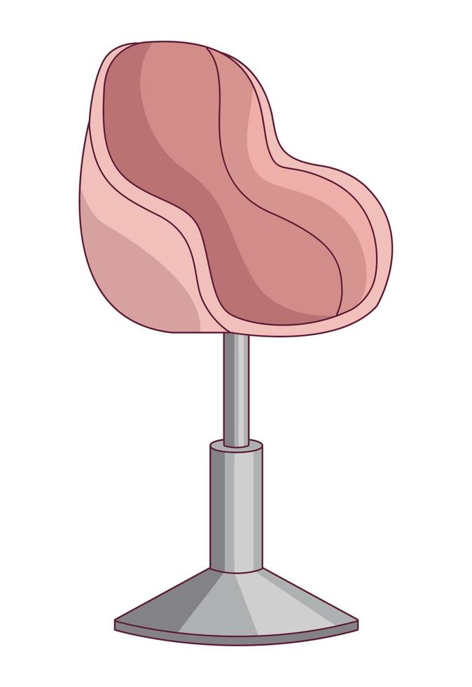 beauty salon pink chair vector
