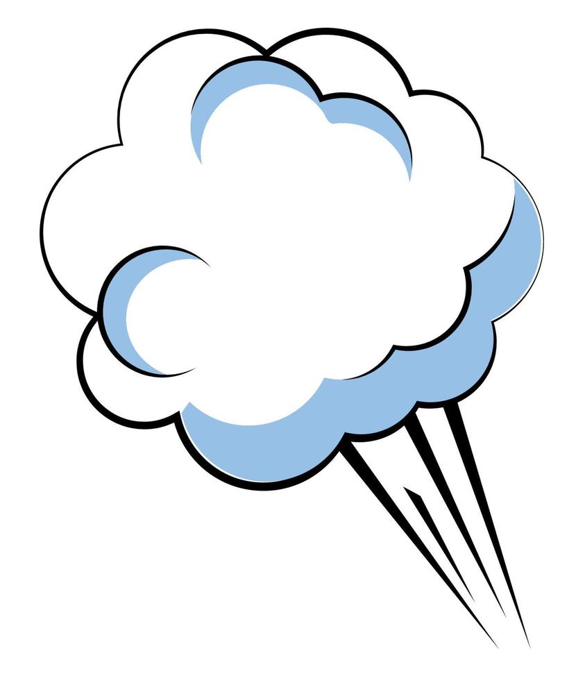 smoke pop art vector
