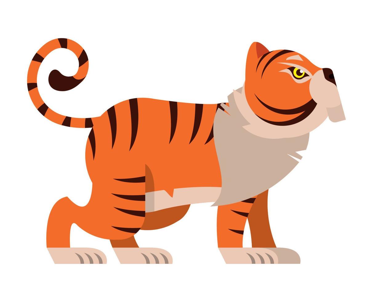 chinese tiger beast vector