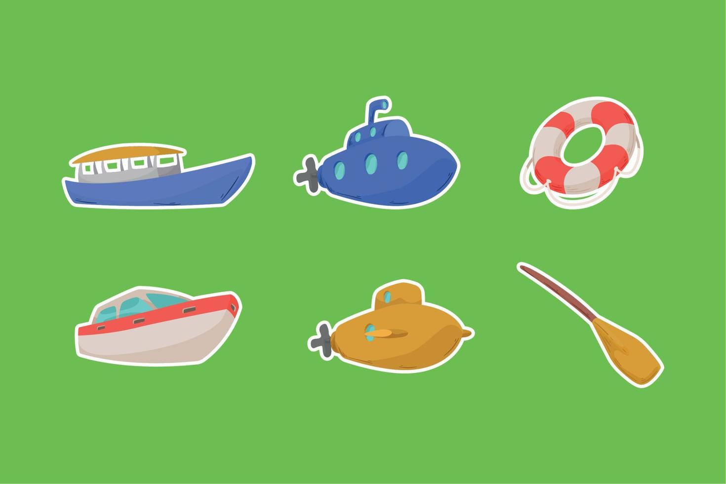 ships and boats icons vector