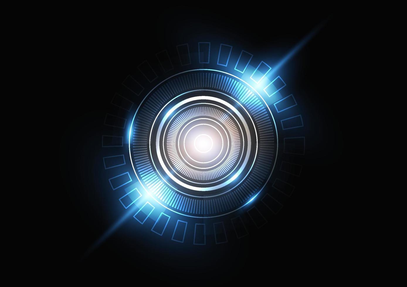 ring technology neon light futuristic  background vector