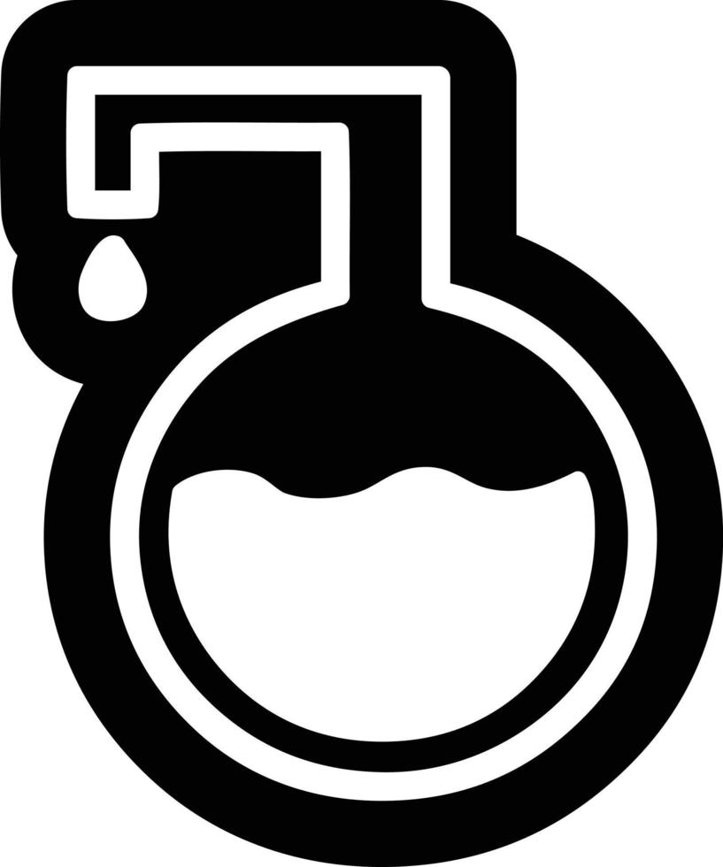 science experiment icon vector