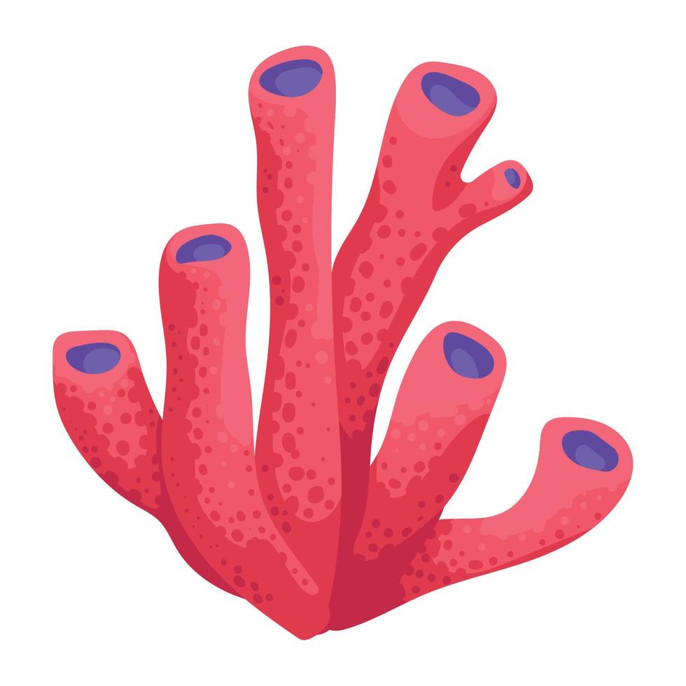 red seaweed marine vector