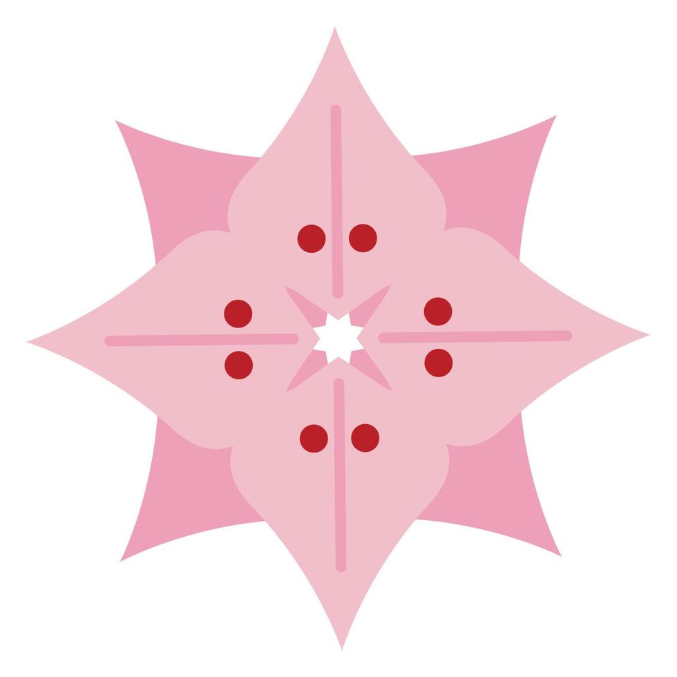 decoracion de flores rosadas vector