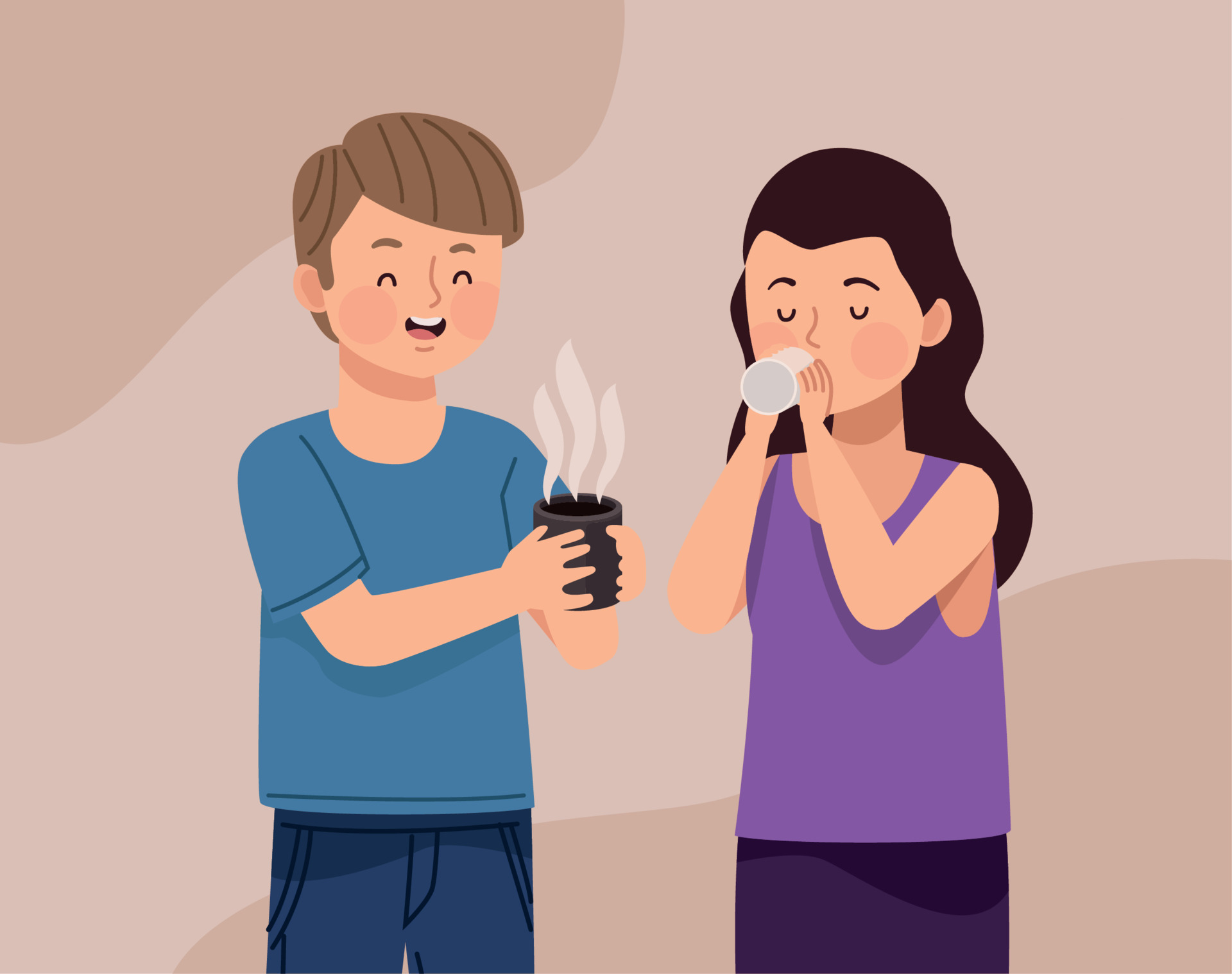 Friends Couple Drinking Coffee 10438240 Vector Art At Vecteezy friends-couple-drinking-coffee-10438240-vector-art-at-vecteezy