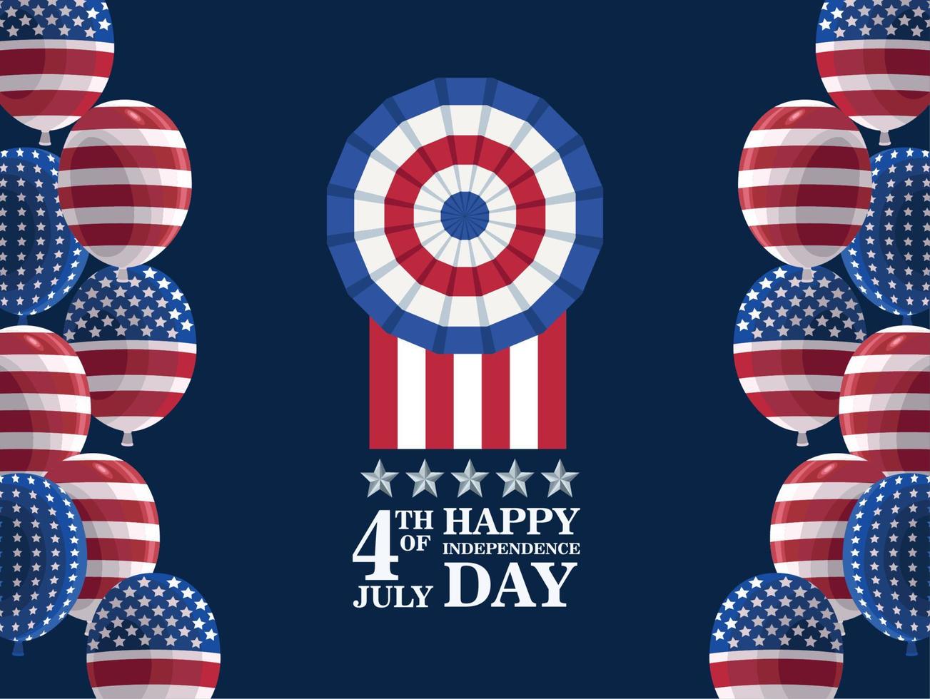 usa independence day celebration vector