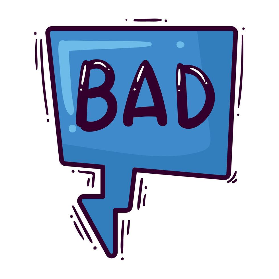 bad comic expression word vector