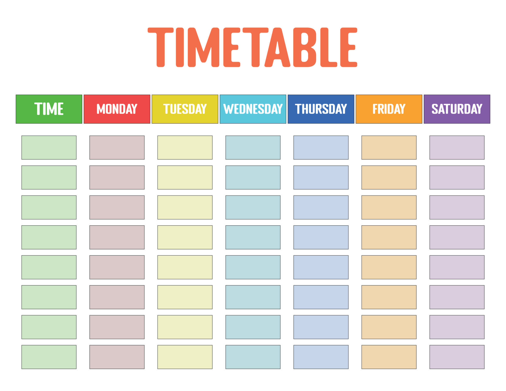 un horario simple para la semana volver a la plantilla de horario un horario simple para la semana volver a la plantilla de horario