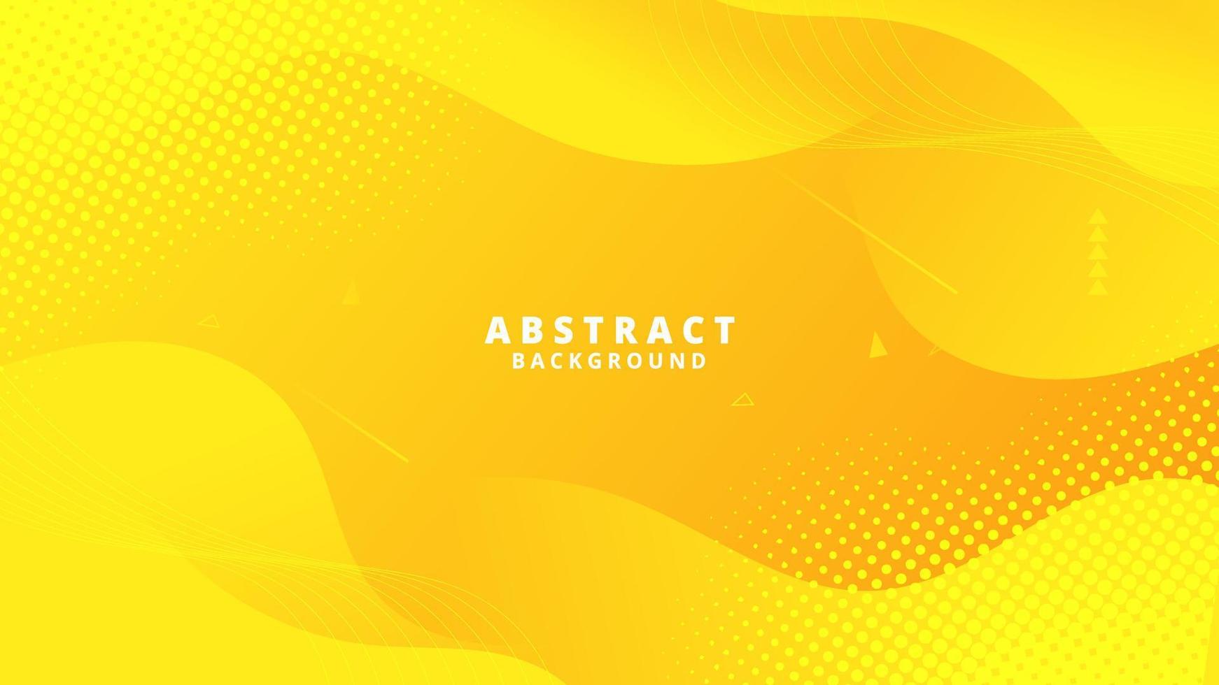Abstract Yellow Fluid Wave Background vector