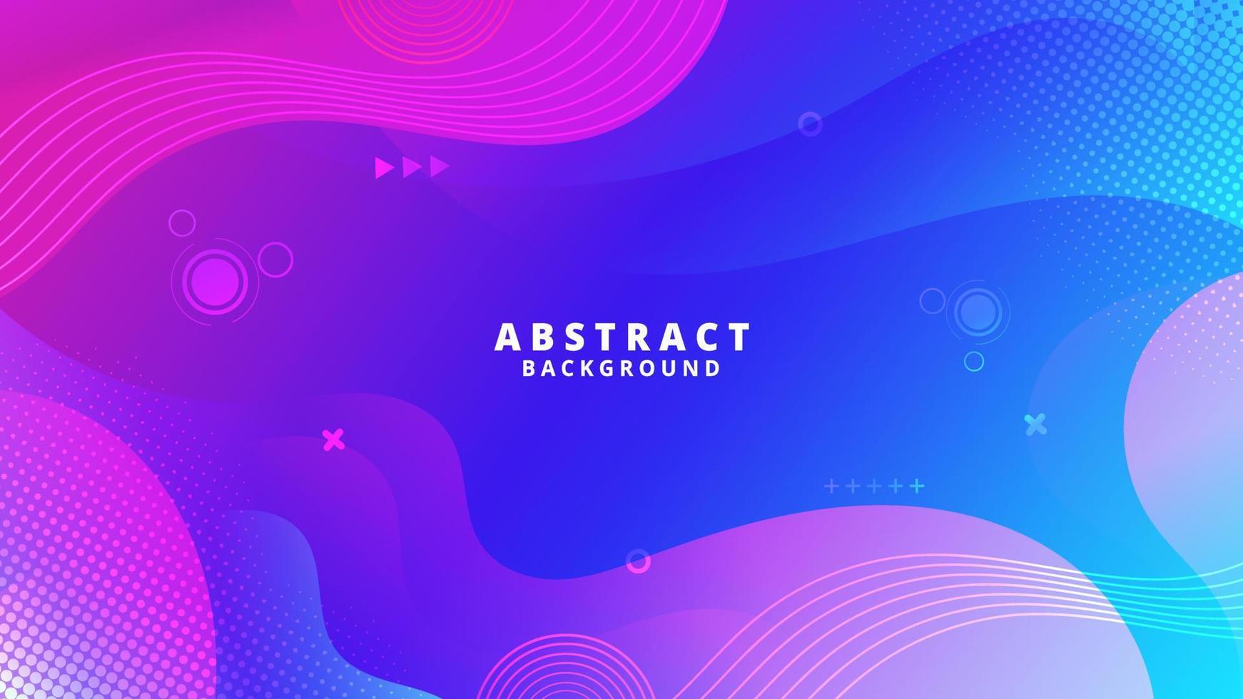 Abstract Blue Fluid Wave Background vector