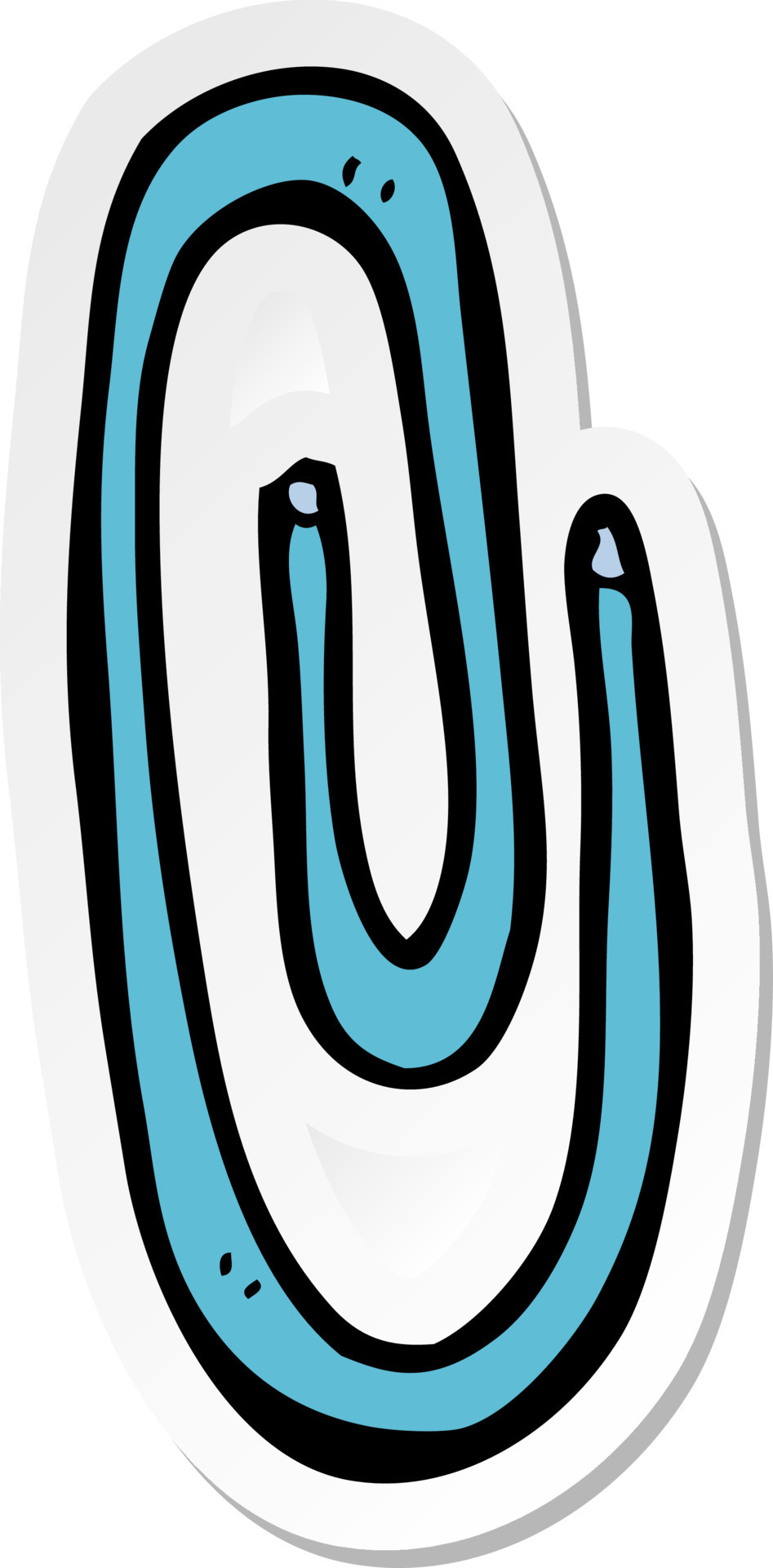 sticker of a cartoon red paperclip 10439408 Vector Art at Vecteezy