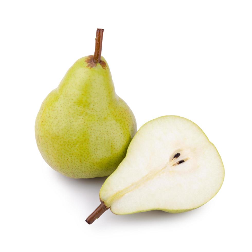 pears isolated on white background photo
