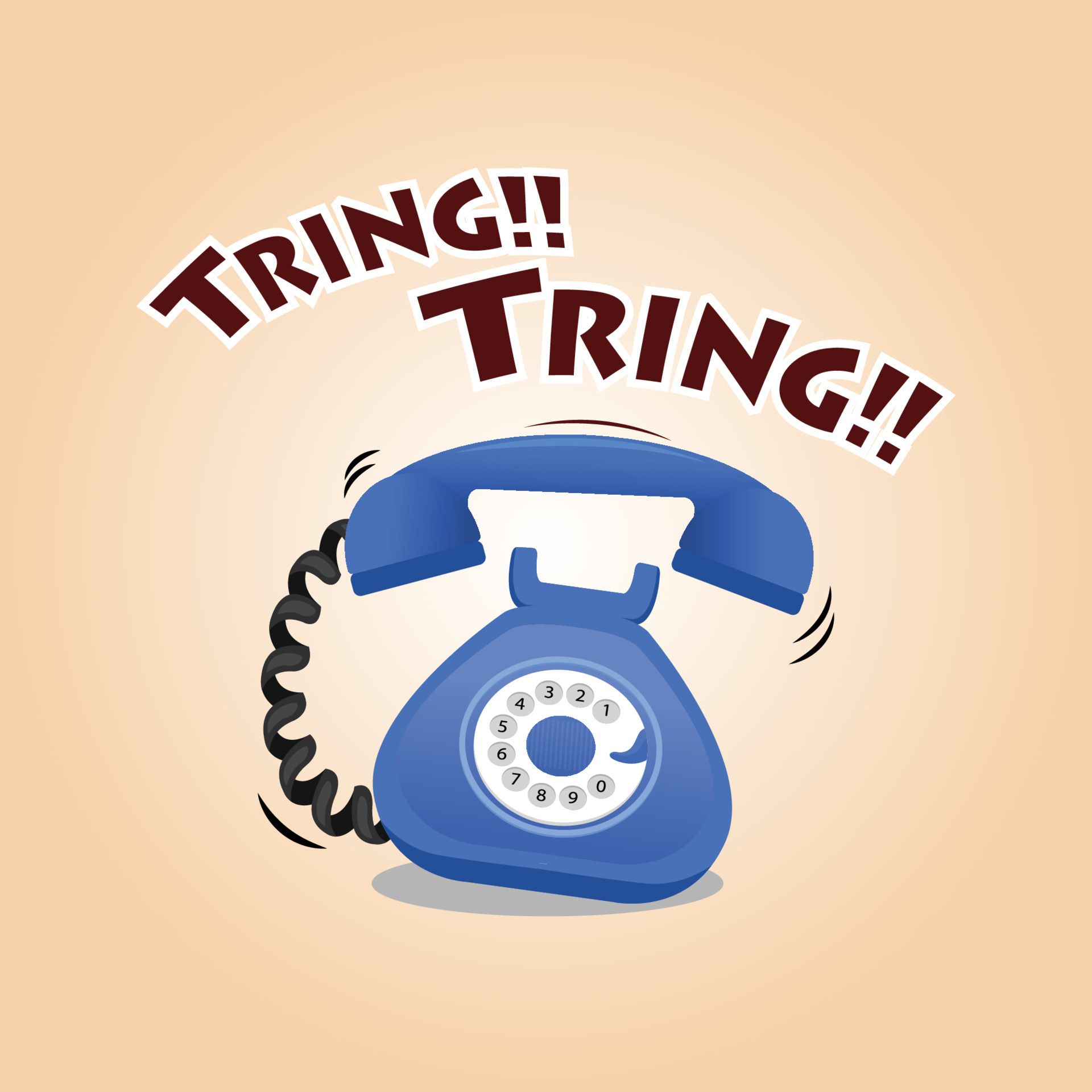 Ringing Telephone premium vector illustration 10443973 Vector Art at