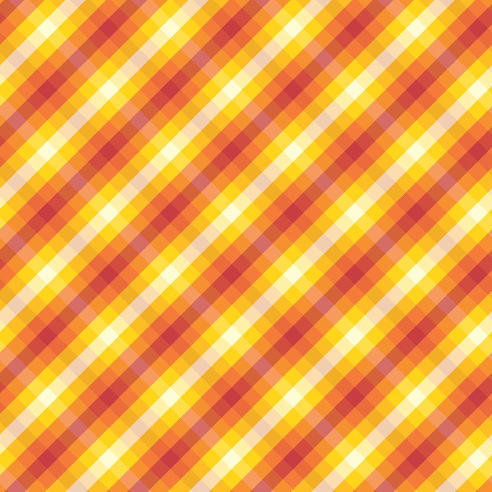 Seamless Plaid Pattern in Bright Autumn Colors, Cozy, Warm Feeling vector