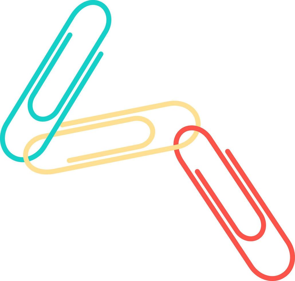 CA Back to School Paper Clips vector