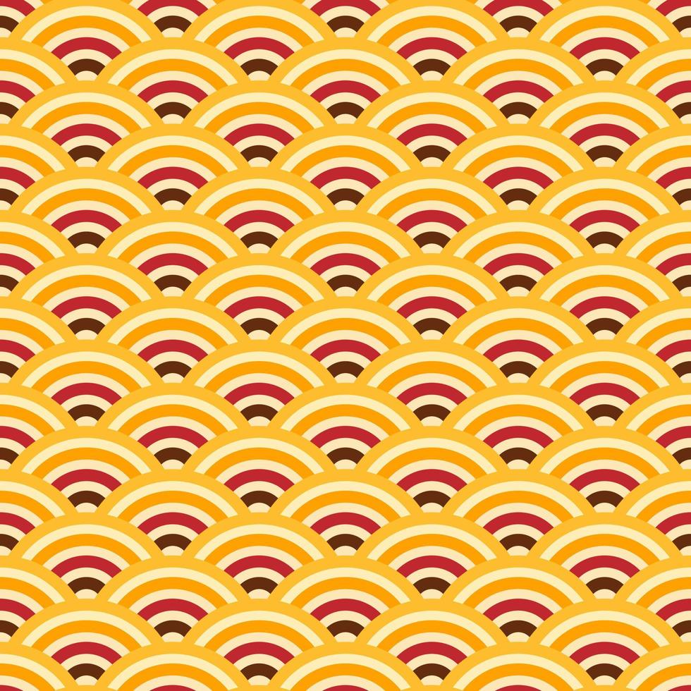 Seamless Japanese Autumn Pattern vector