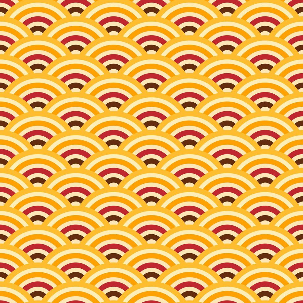 Seamless Japanese Autumn Pattern vector