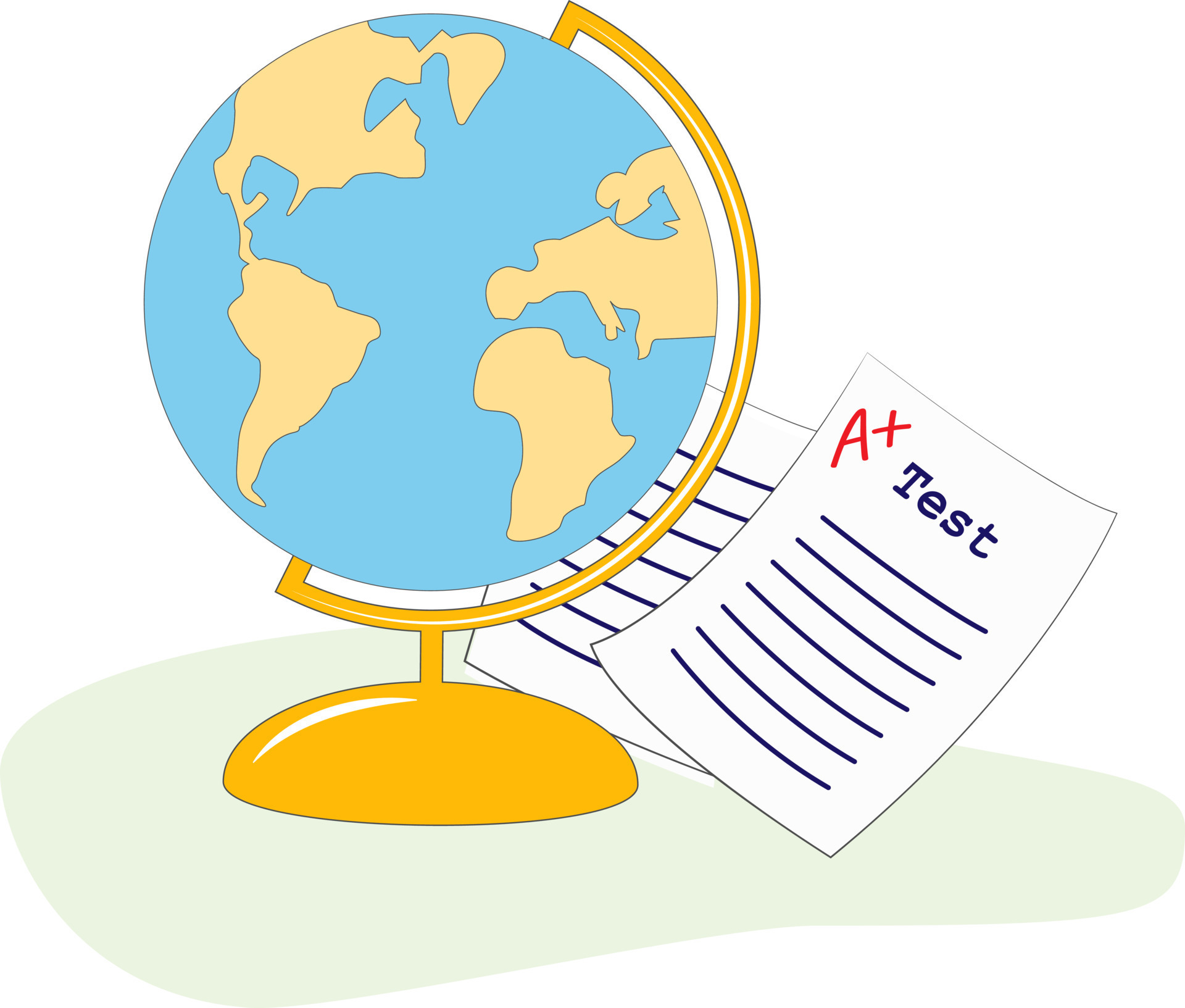 Clip Art Element, Geography Globe 10444756 Vector Art at Vecteezy