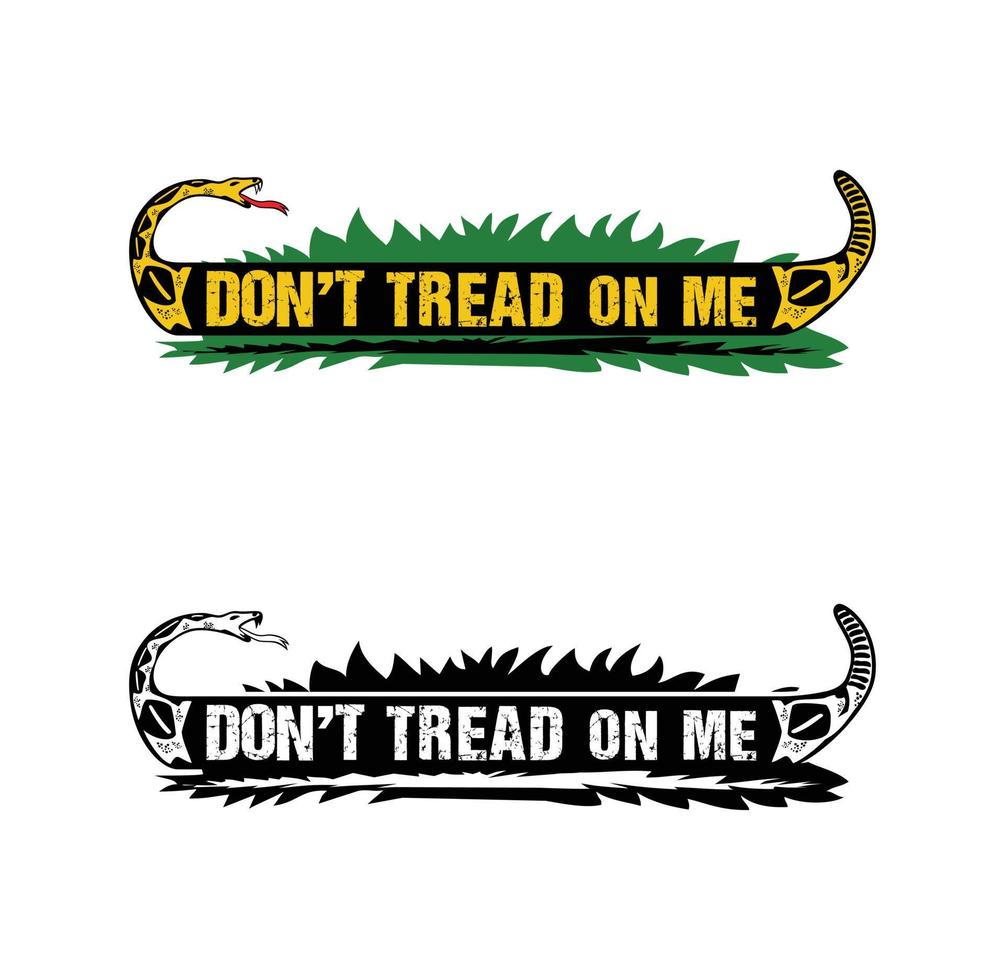Dont tread on me design illustration vector