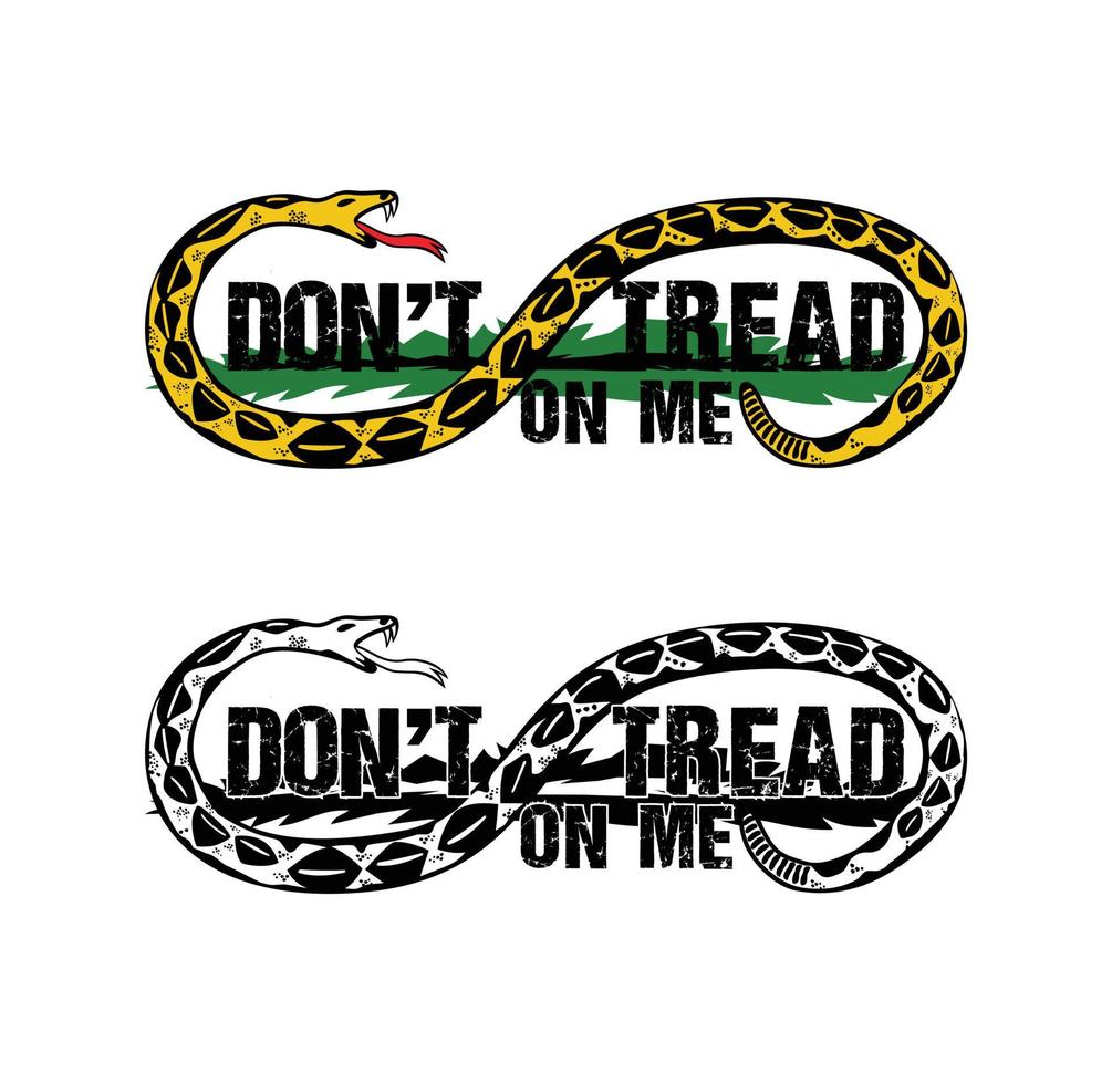 Dont tread on me design illustration vector