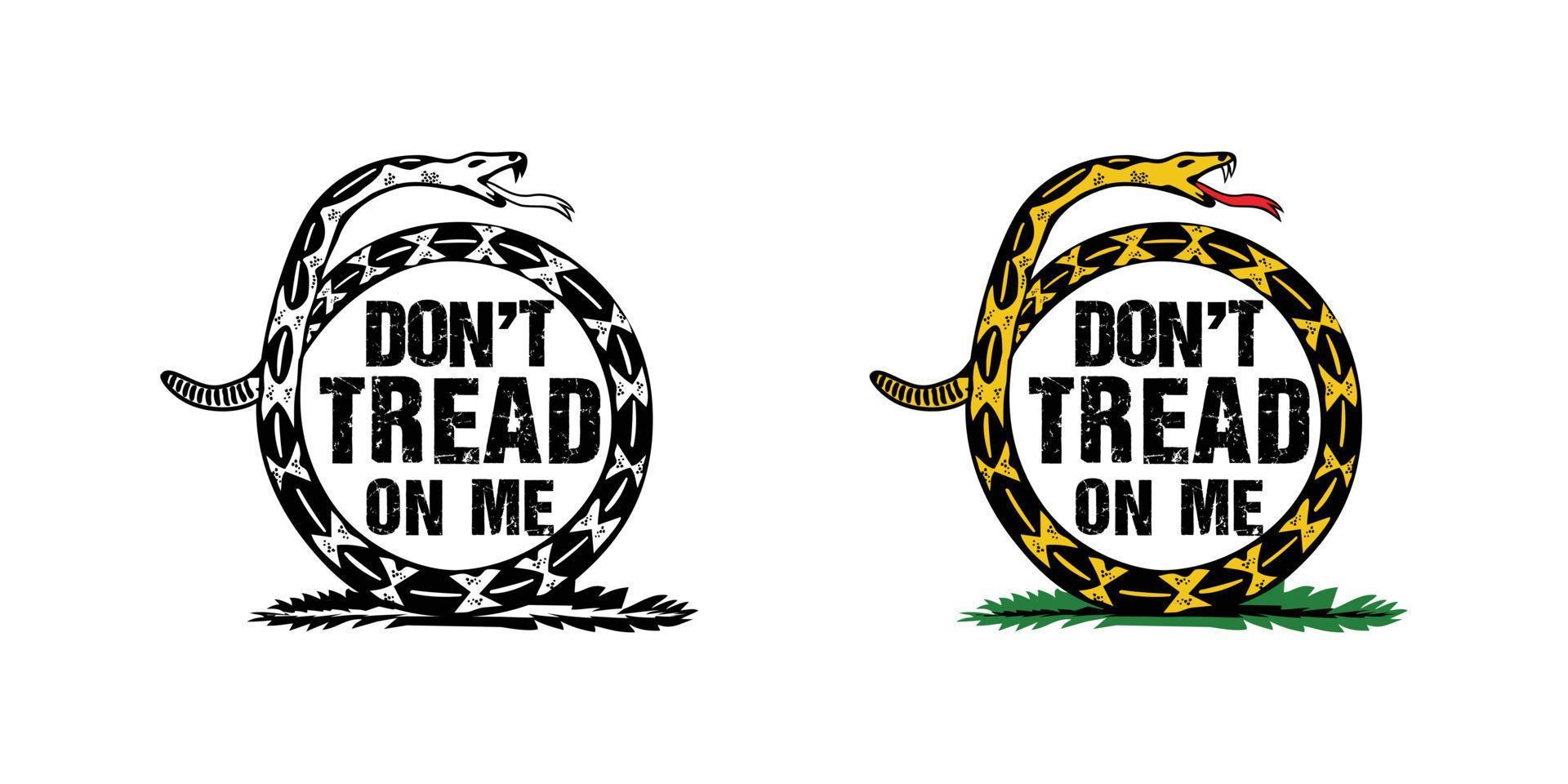 Dont tread on me design illustration vector