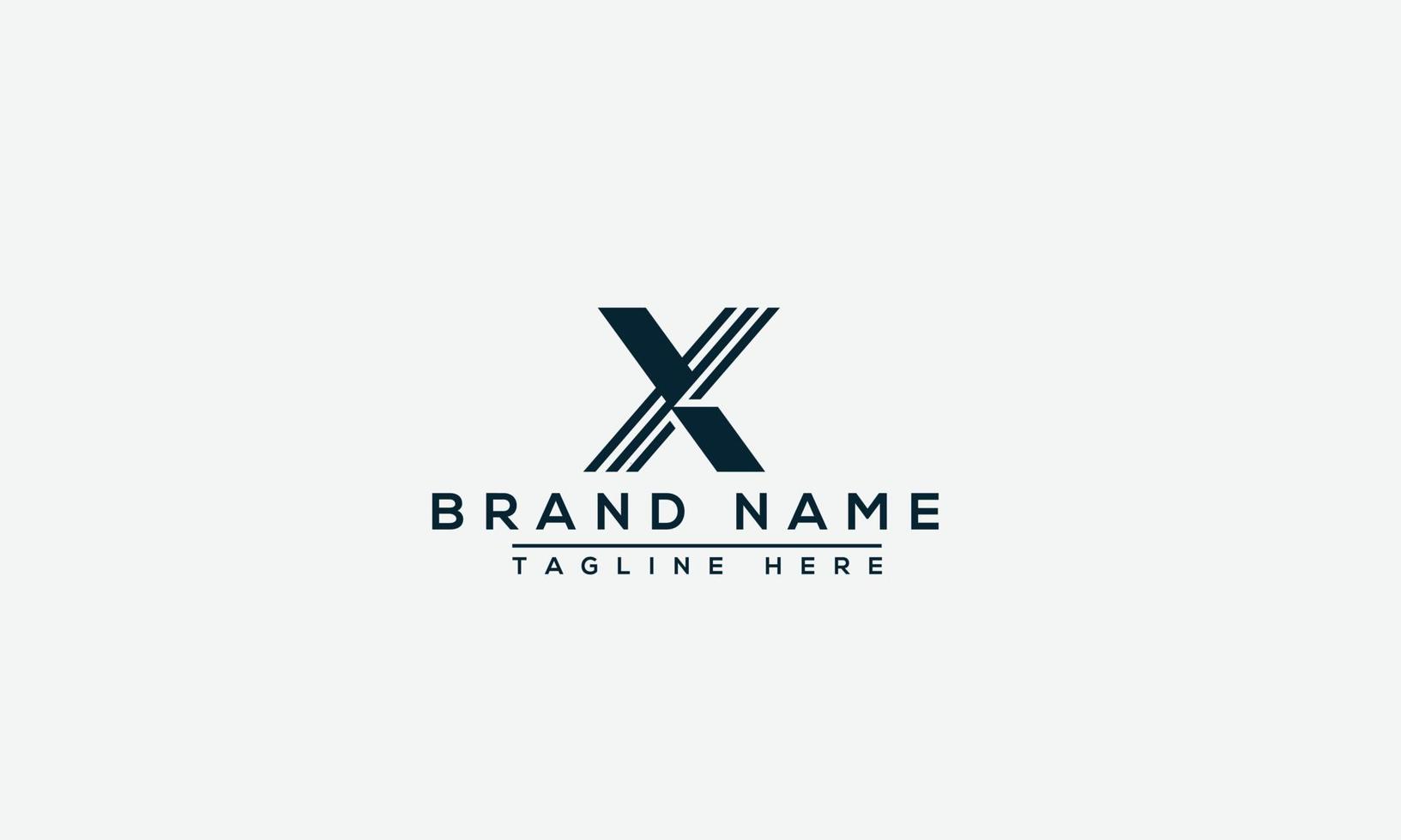 X Logo Design Template Vector Graphic Branding Element.