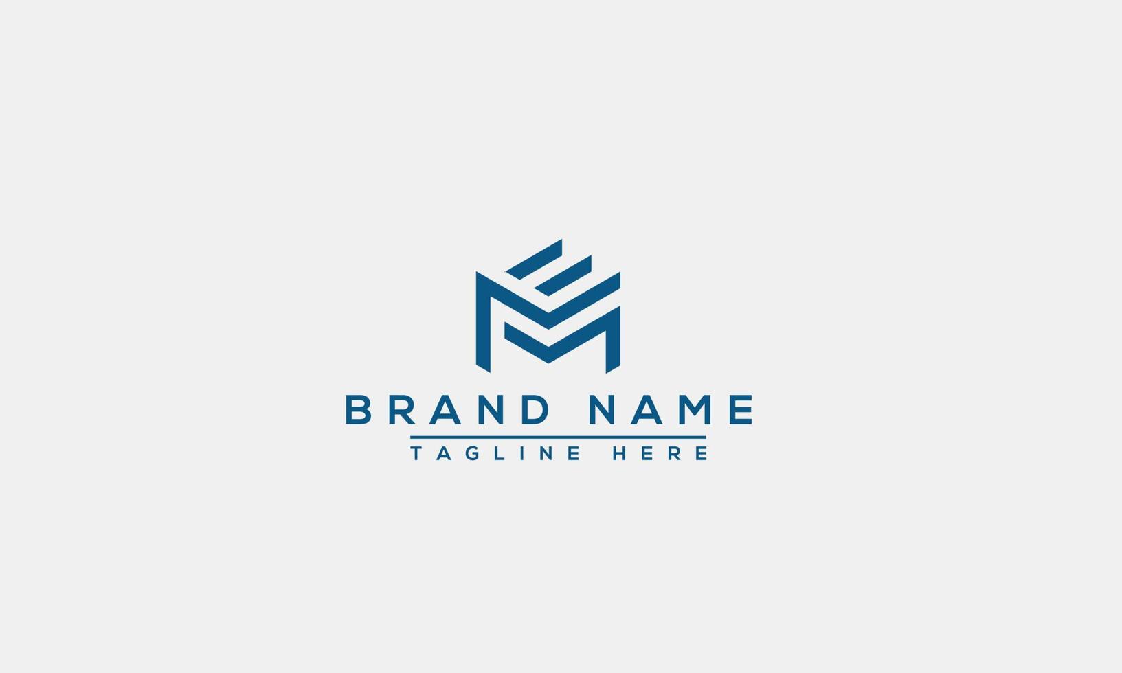 Logo design letter EN . Elegant modern. Vector template.