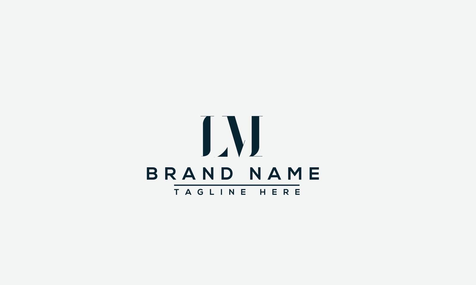 LM Logo Design Template Vector Graphic Branding Element.