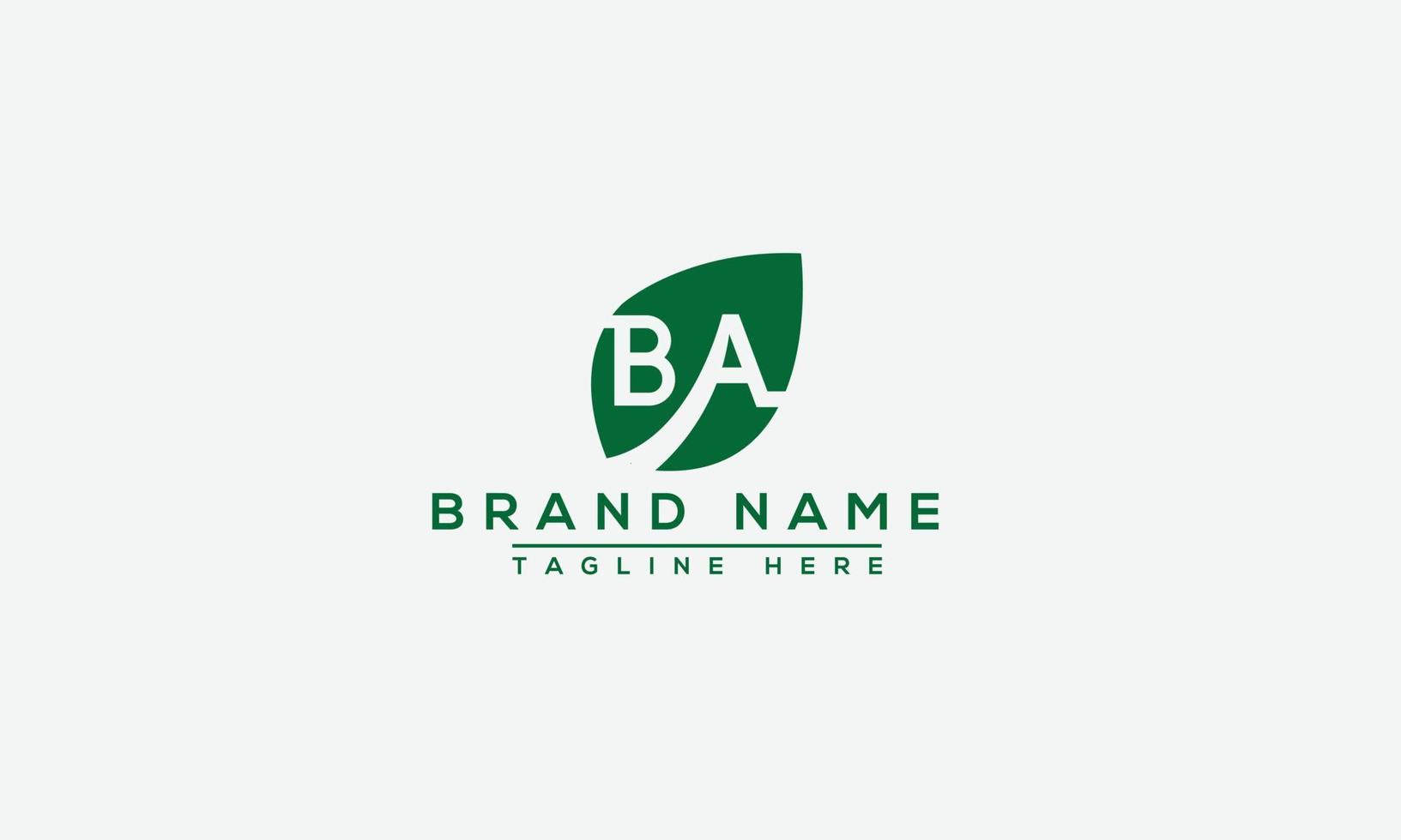 Logo design letter BA . Elegant modern. Vector template.