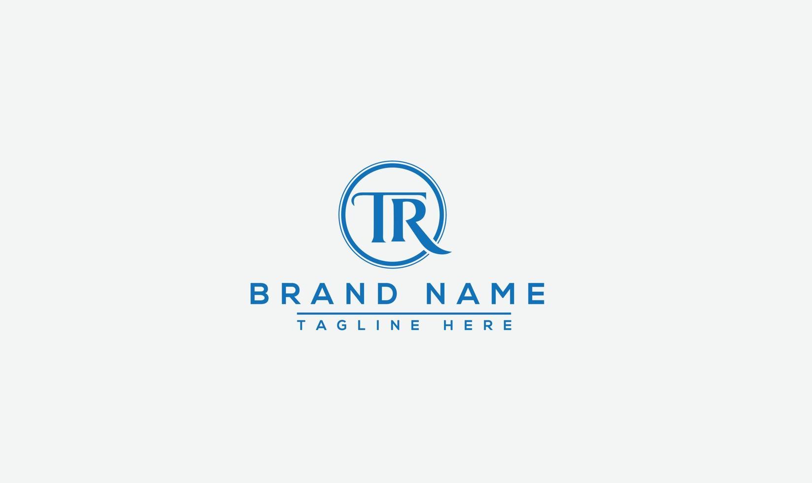 TR Logo Design Template Vector Graphic Branding Element.