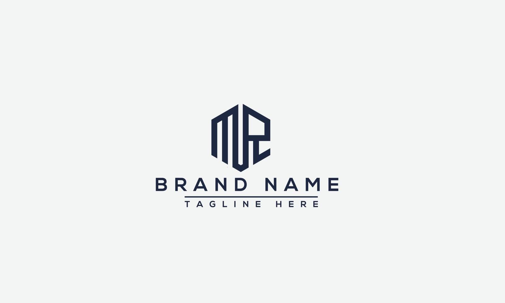 Logo design letter MR . Elegant modern. Vector template.