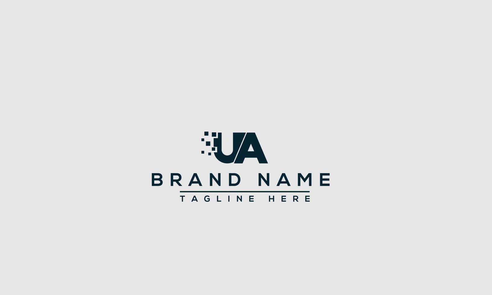 UA Logo Design Template Vector Graphic Branding Element.