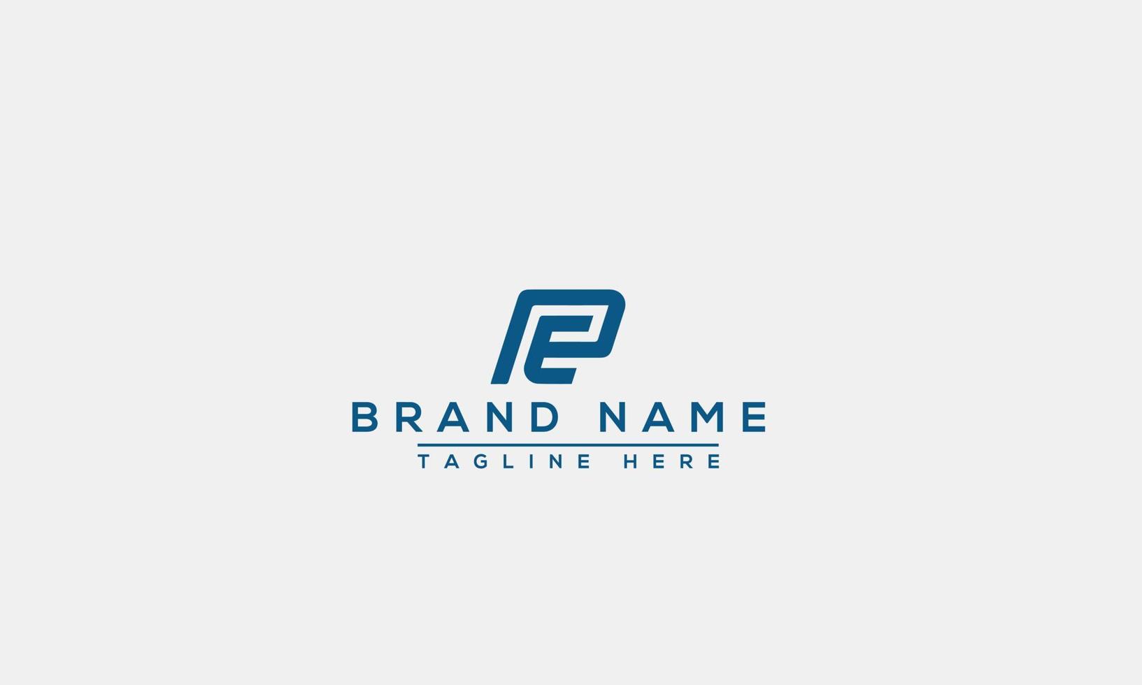 Logo design letter PE . Elegant modern. Vector template.