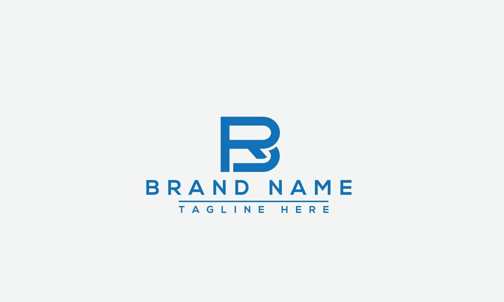 RB Logo Design Template Vector Graphic Branding Element.