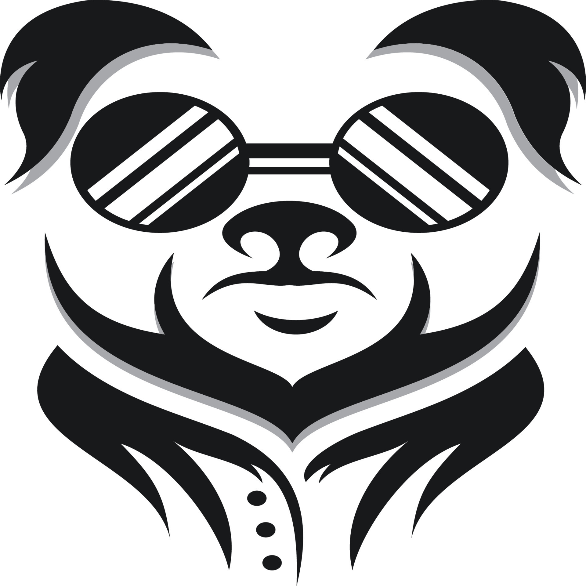 panda logo vector free download 10445878 Vector Art at Vecteezy