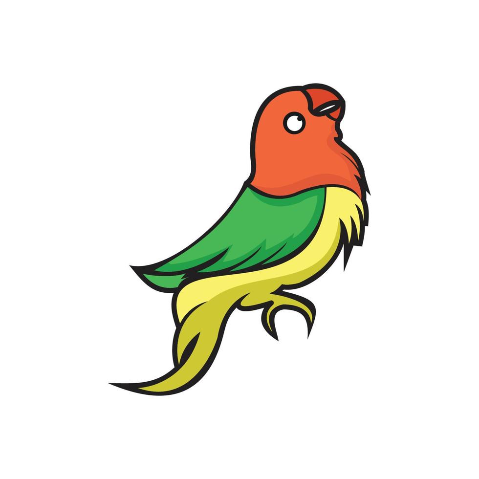 vector de logotipo de loro