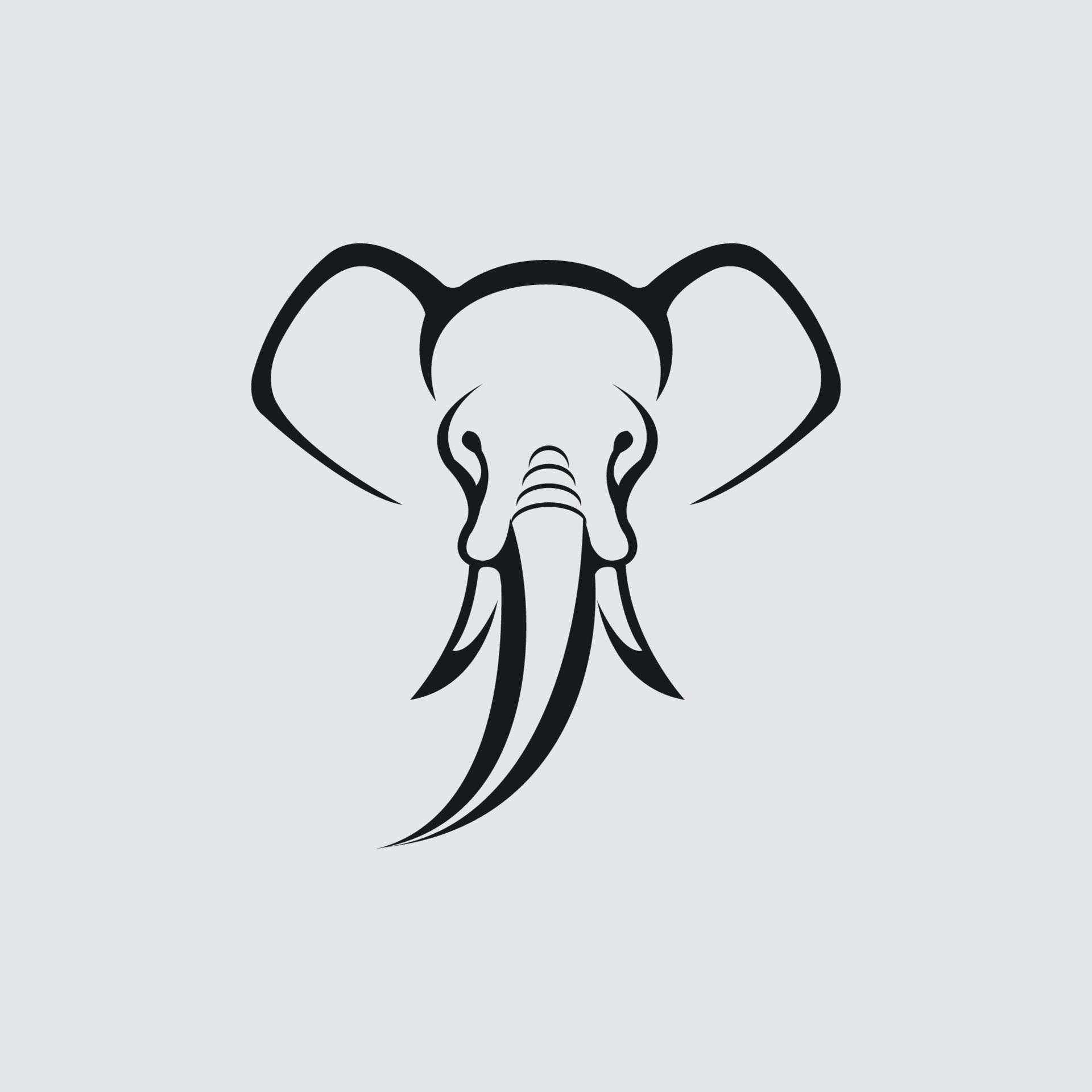 elephant logo vector 10445918 Vector Art at Vecteezy