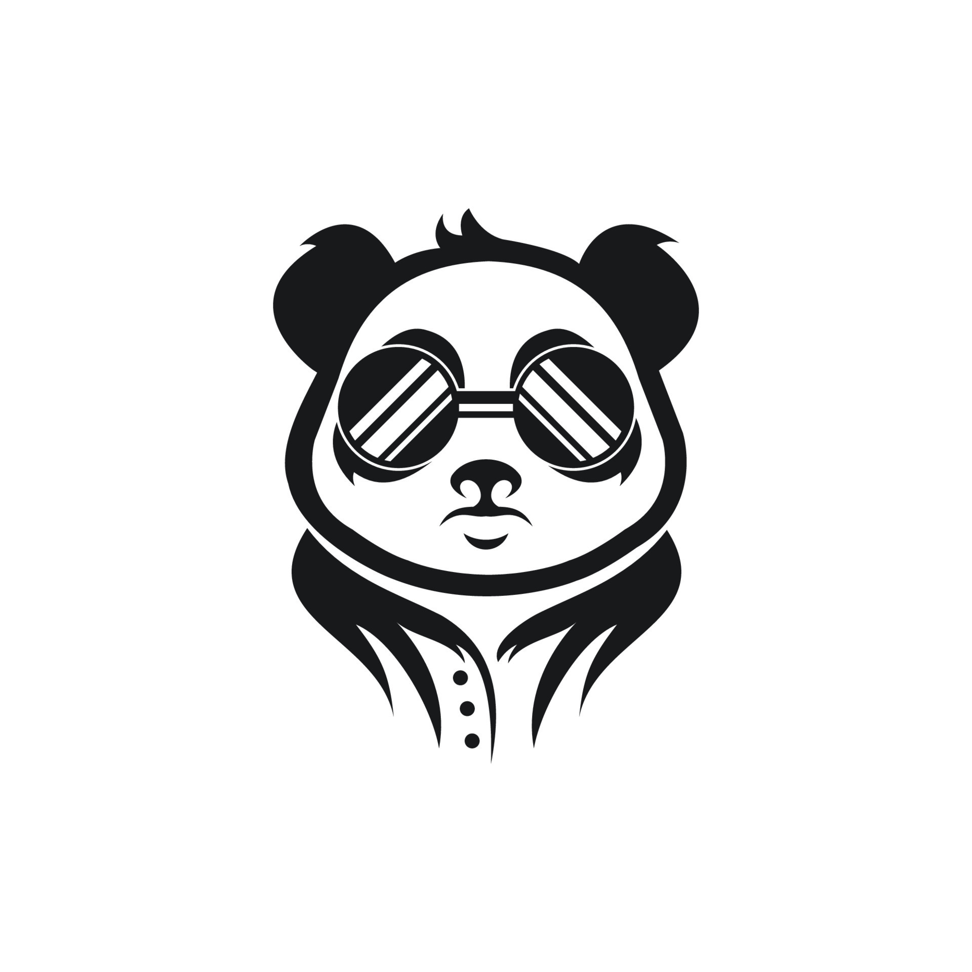 panda logo vector free download 10445922 Vector Art at Vecteezy