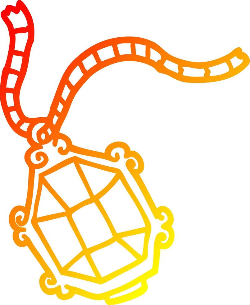 warm gradient line drawing cartoon expensive jewelery vector