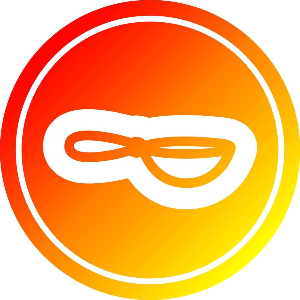 cooking wok circular in hot gradient spectrum vector