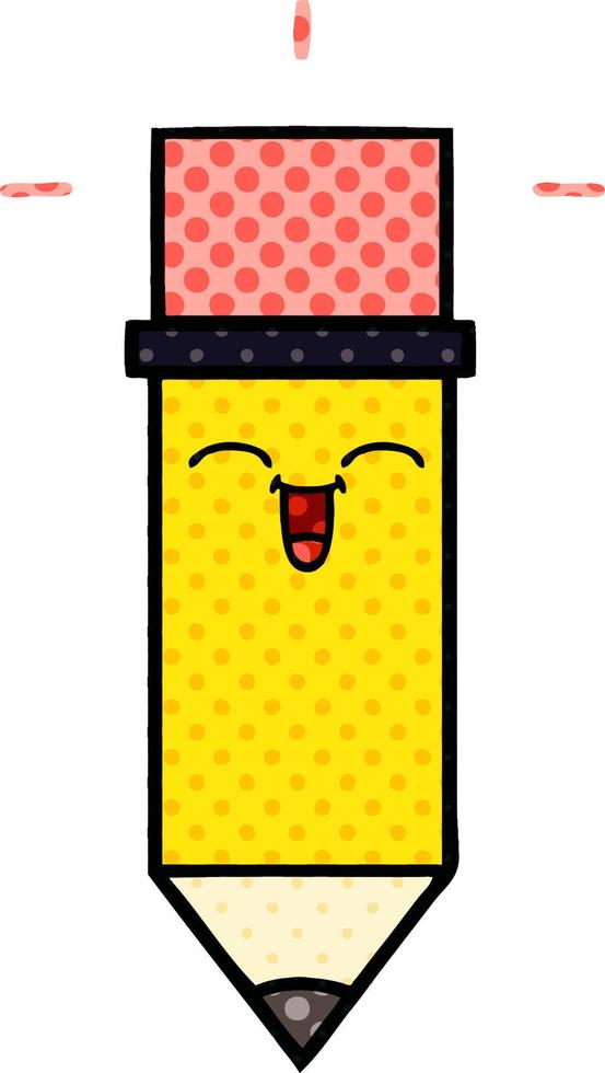 comic book style cartoon pencil vector