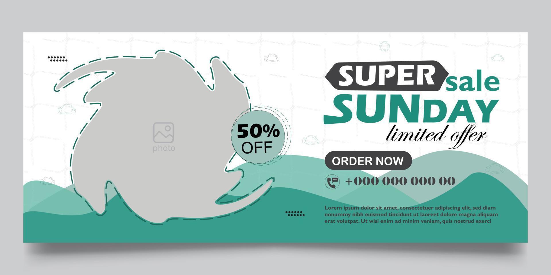 web banner template vector
